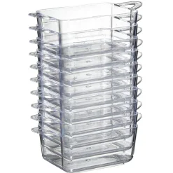 Verrine x50 + mini-cuillère x50 réutilisable transparent