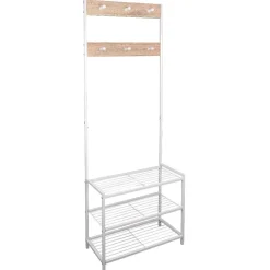 Vestaire métal et effet bois